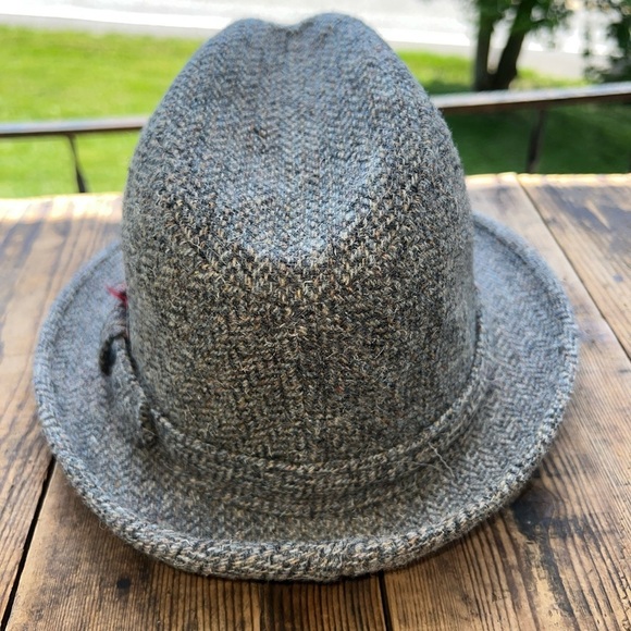 Botany 500 Mens Small Gray Wool Vintage USA Made Fedora Hat - Picture 3 of 7